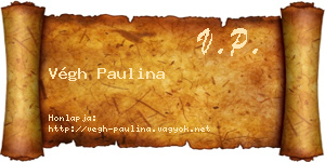 Végh Paulina névjegykártya