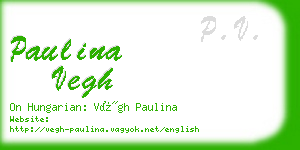 paulina vegh business card